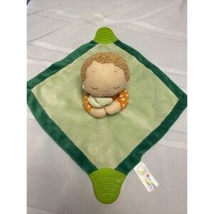 Animal Adventure Karen Katz Baby Doll Security Blanket Green Lovey teether